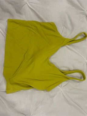lululemon athletica Lime Green Strappy Cropped Tank align tank